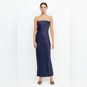 Bec & Bridge Moon Dance Strapless Dress in color ‘Ink’